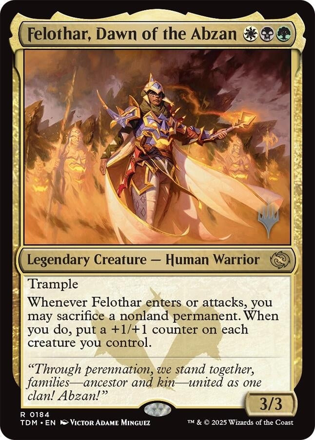 Image for Felothar, Dawn of the Abzan (184) - Magic: The Gathering