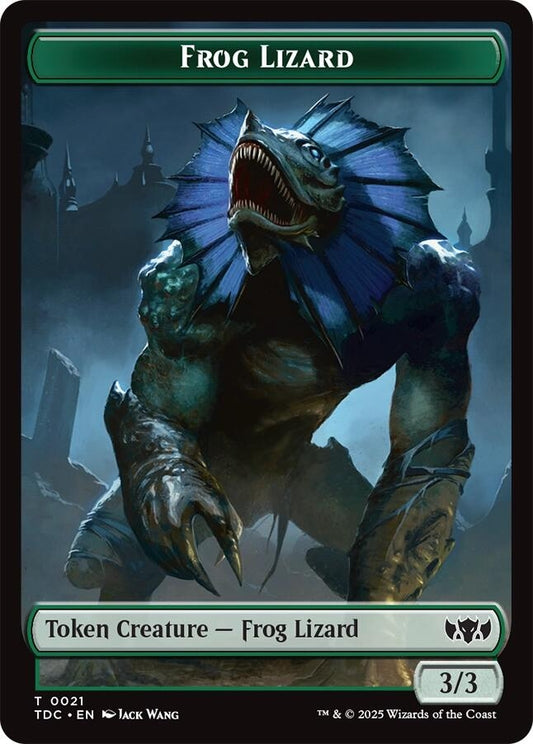 Image for Frog Lizard // Dragon (0014) Double-Sided Token (21 // 14) - Magic: The Gathering