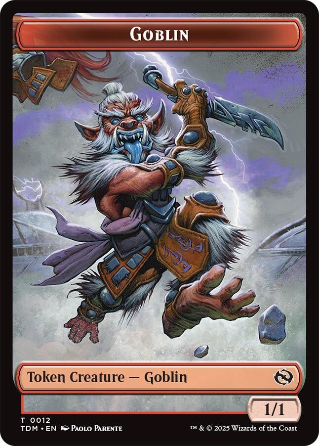 Image for Goblin // Soldier (0004) Double-Sided Token (12 // 4) - Magic: The Gathering