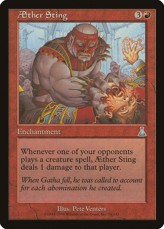 Image for Aether Sting (76) - Magic: The Gathering