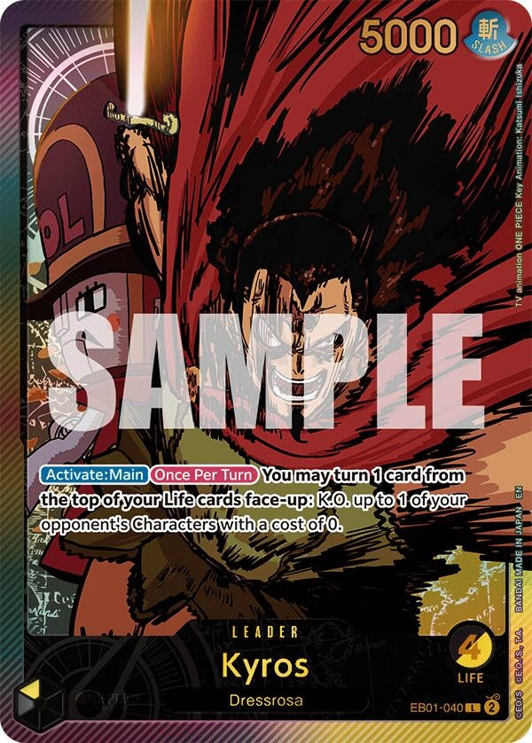 Image for Kyros (SPR) (EB01-040) - One Piece Card Game