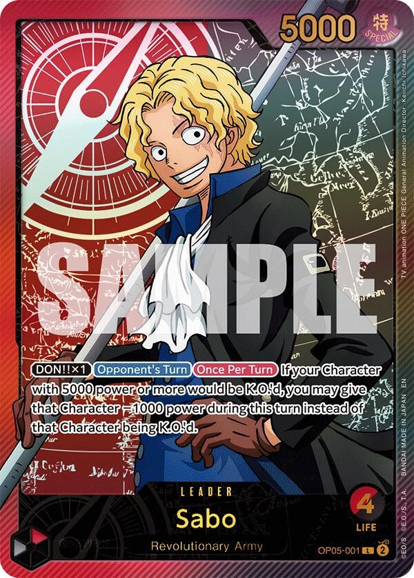 Image for Sabo (SPR) (OP05-001) - One Piece Card Game