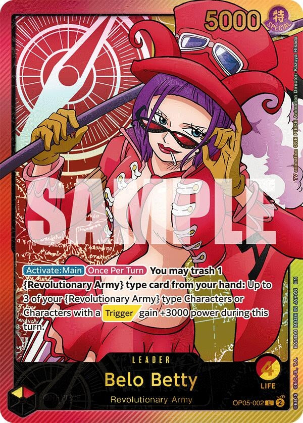 Image for Belo Betty (SPR) (OP05-002) - One Piece Card Game