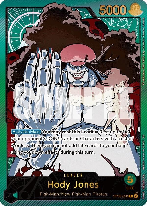 Image for Hody Jones (SPR) (OP06-020) - One Piece Card Game