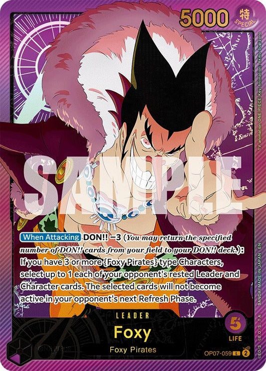 Image for Foxy (SPR) (OP07-059) - One Piece Card Game