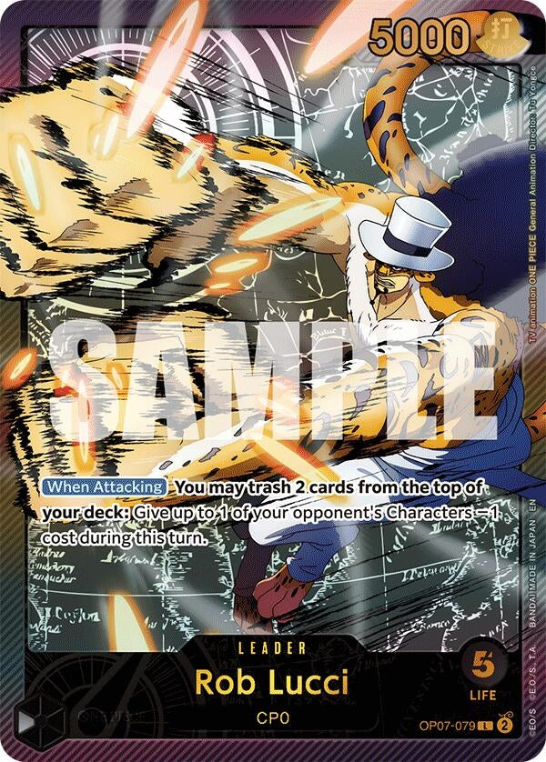 Image for Rob Lucci (SPR) (OP07-079) - One Piece Card Game