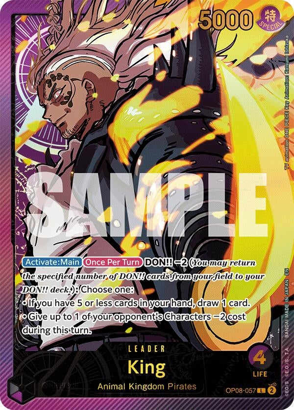 Image for King (SPR) (OP08-057) - One Piece Card Game