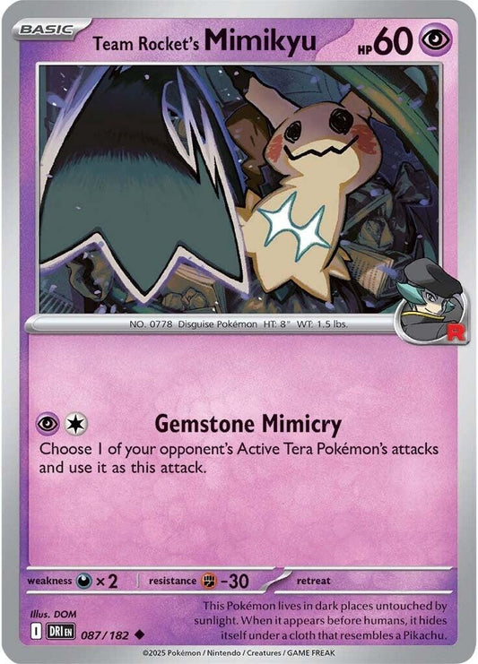 Image for Team Rocket's Mimikyu (087/182) - Pokemon