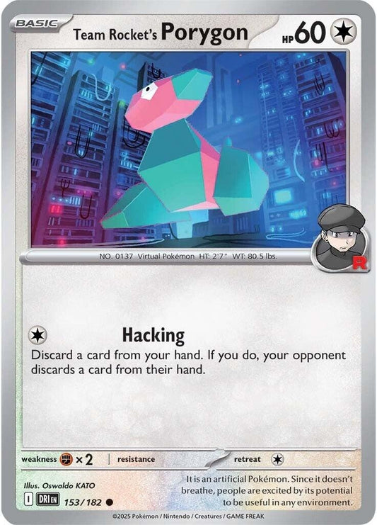 Image for Team Rocket's Porygon (153/182) - Pokemon