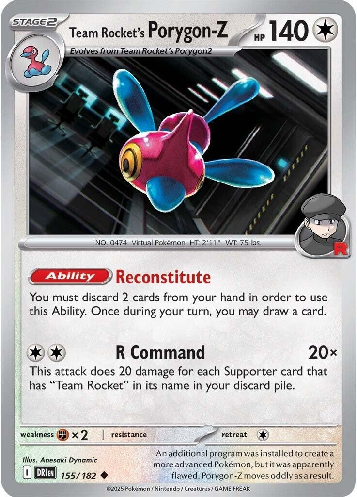 Image for Team Rocket's Porygon-Z (155/182) - Pokemon