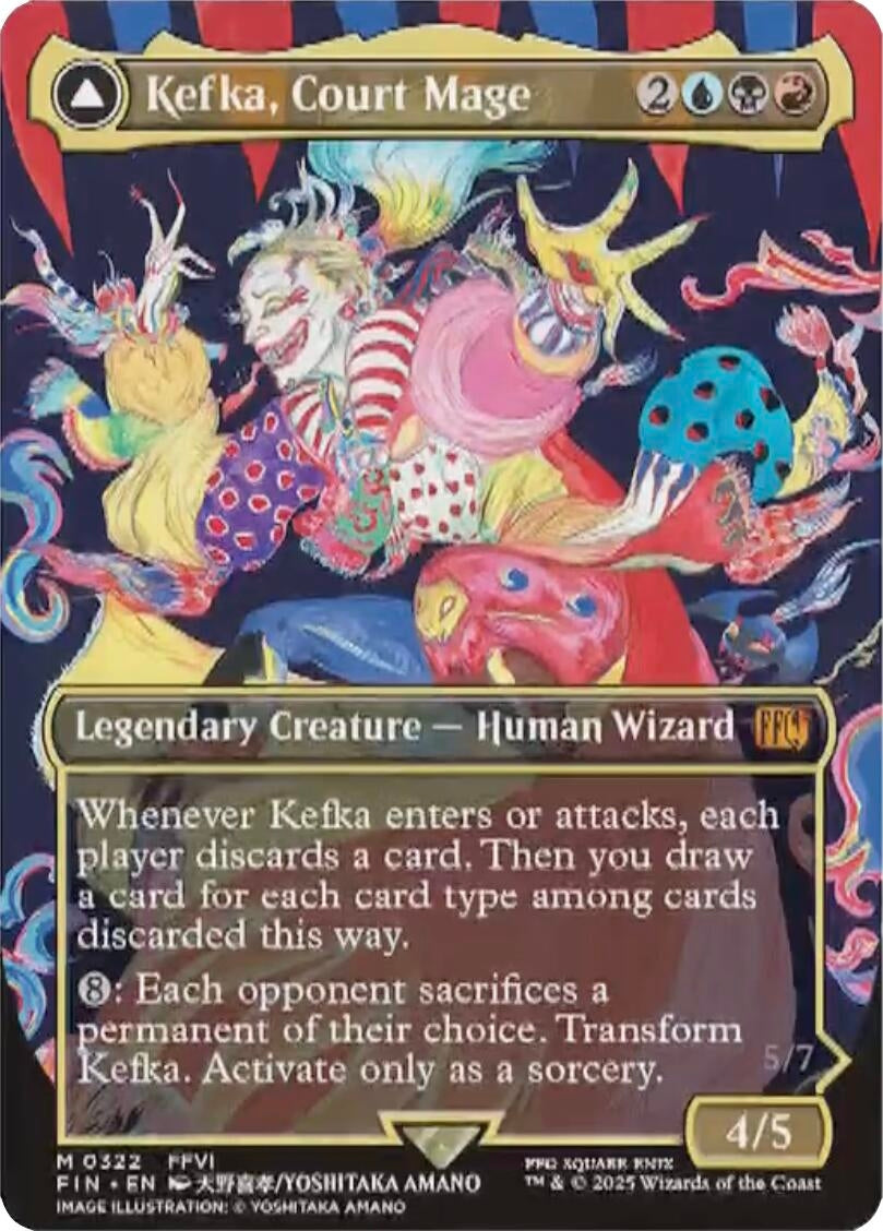 Image for Kefka, Court Mage (0322) (Borderless) (322) - Magic: The Gathering