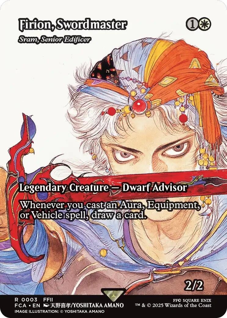 Image for Firion, Swordmaster - Sram, Senior Edificer (Showcase) (3) - Magic: The Gathering