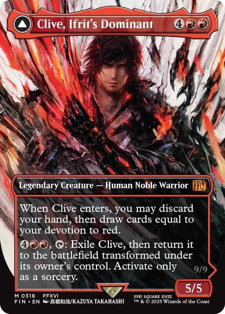 Image for Clive, Ifrit's Dominant (0318) (Borderless) (318) - Magic: The Gathering
