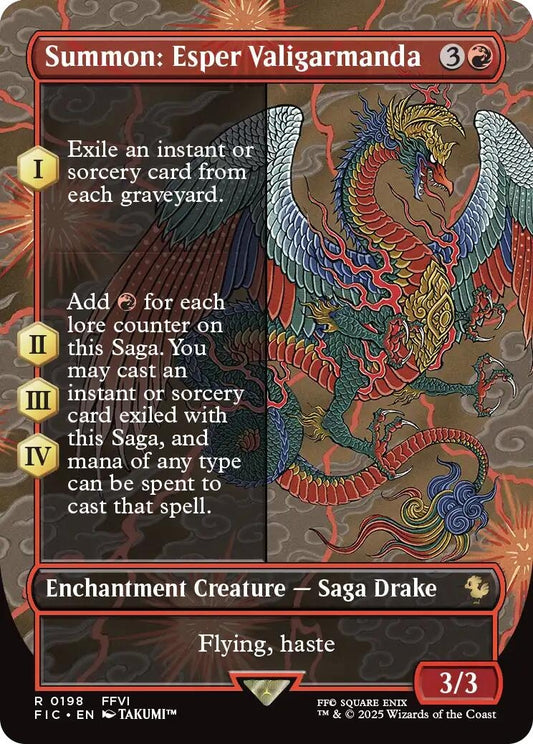 Image for Summon: Esper Valigarmanda (Borderless) (198) - Magic: The Gathering