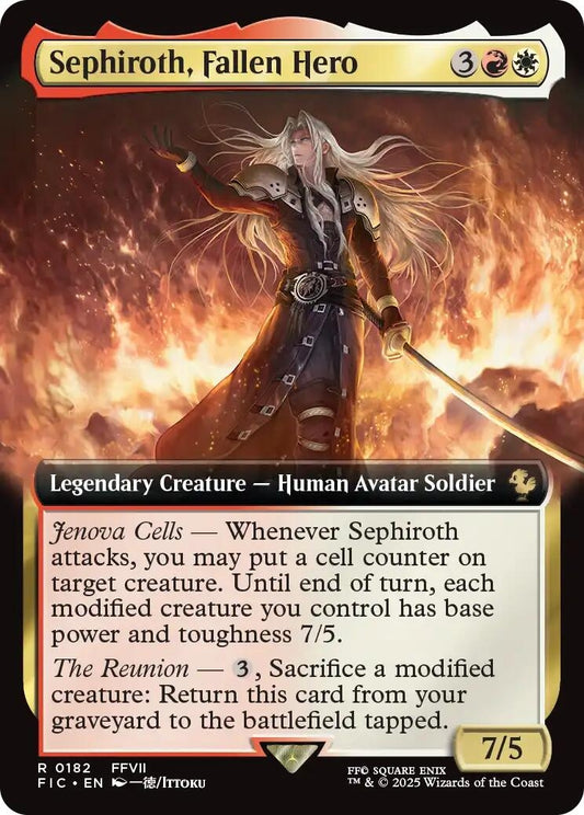 Image for Sephiroth, Fallen Hero (Extended Art) (182) - Magic: The Gathering