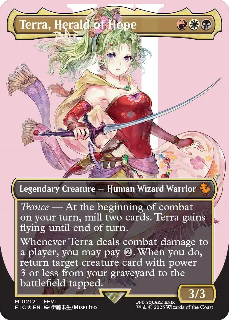 Image for Terra, Herald of Hope (Borderless) (Surge Foil) (212) - Magic: The Gathering