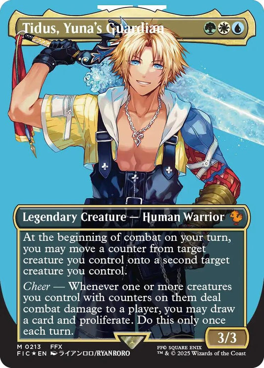 Image for Tidus, Yuna's Guardian (Borderless) (Surge Foil) (213) - Magic: The Gathering