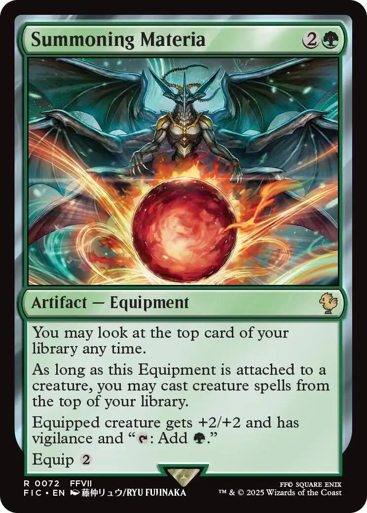 Image for Summoning Materia (72) - Magic: The Gathering