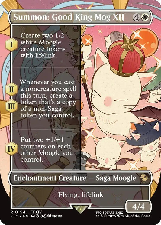 Image for Summon: Good King Mog XII (Borderless) (194) - Magic: The Gathering