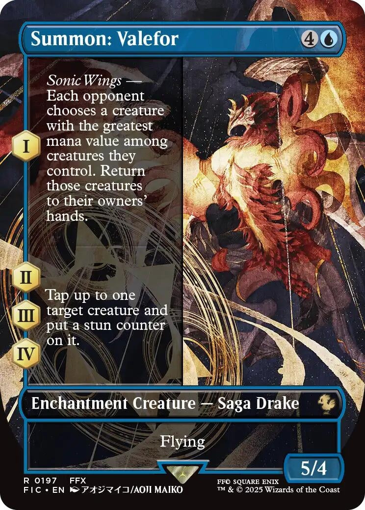 Image for Summon: Valefor (Borderless) (197) - Magic: The Gathering