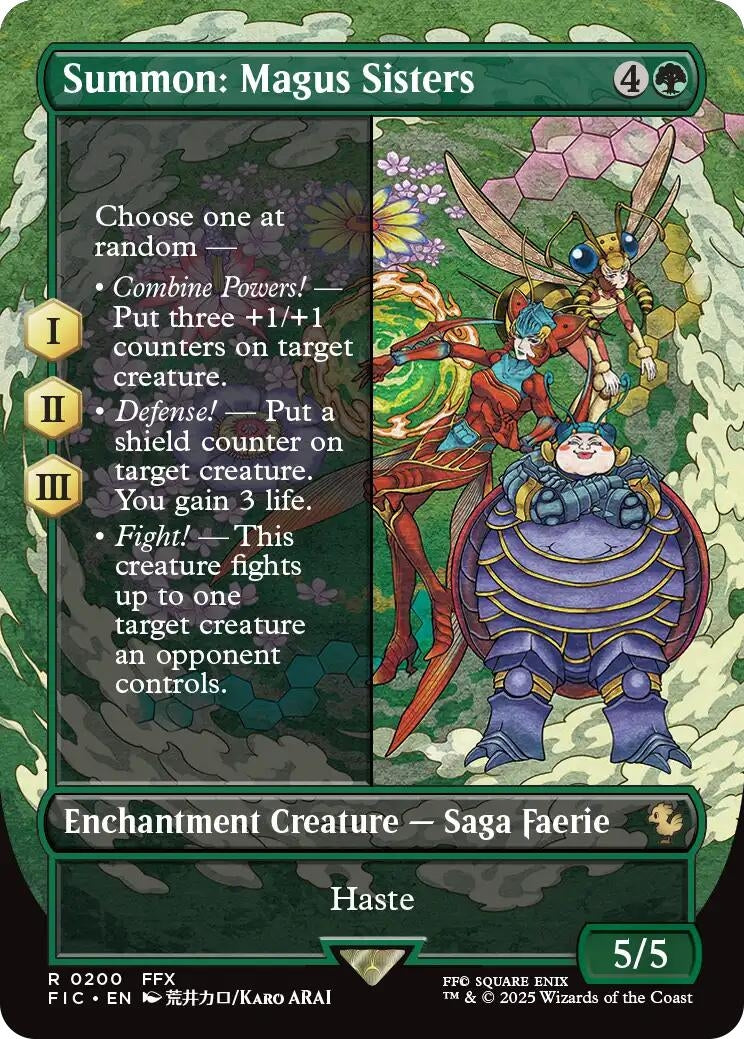 Image for Summon: Magus Sisters (Borderless) (200) - Magic: The Gathering