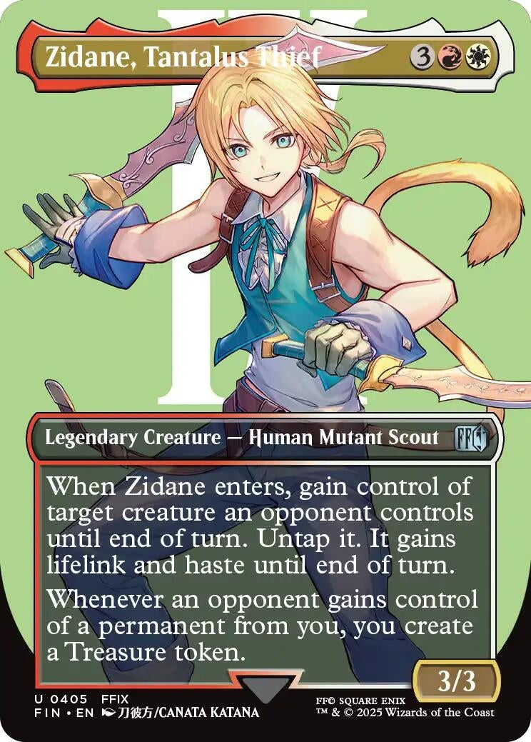 Image for Zidane, Tantalus Thief (Borderless) (405) - Magic: The Gathering