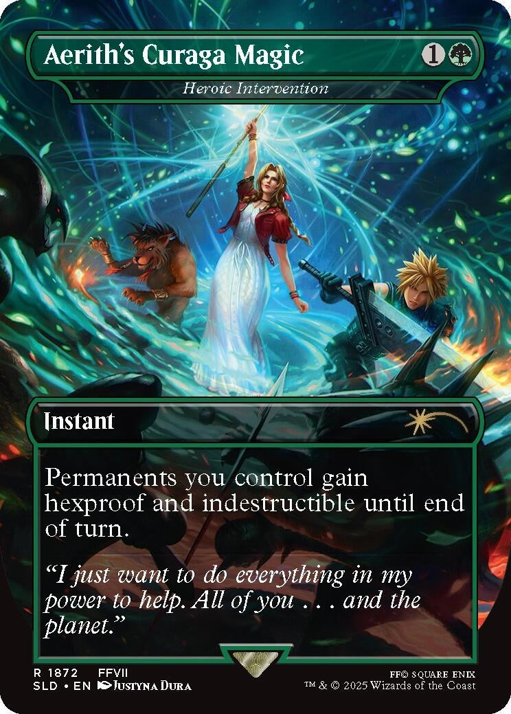 Aerith's Curaga Magic - Heroic Intervention (1872)