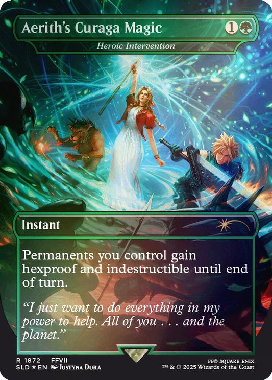 Aerith's Curaga Magic - Heroic Intervention (Rainbow Foil) (1872)
