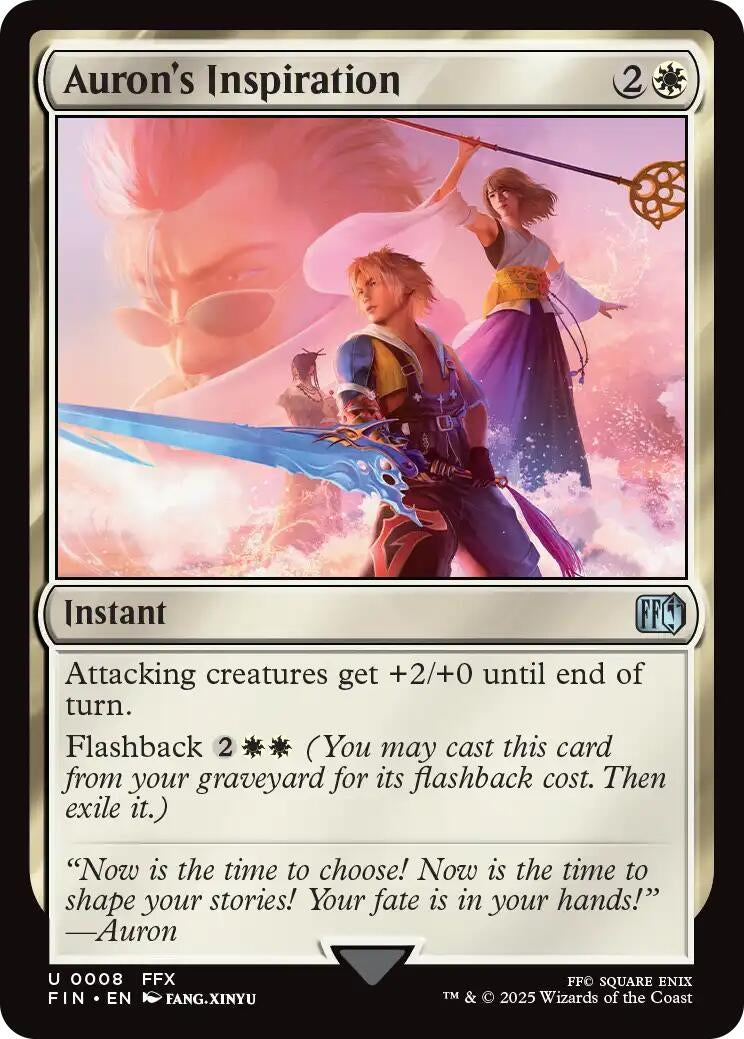 Image for Auron's Inspiration (8) - Magic: The Gathering