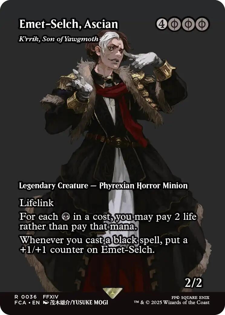 Image for Emet-Selch, Ascian - K'rrik, Son of Yawgmoth (Showcase) (36) - Magic: The Gathering