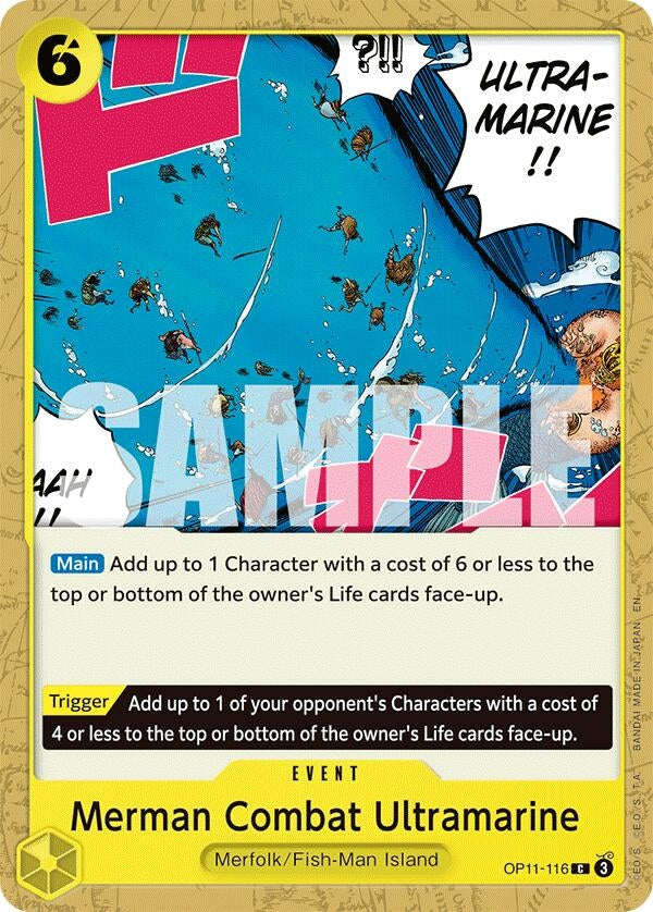 Image for Merman Combat Ultramarine (OP11-116) - One Piece Card Game
