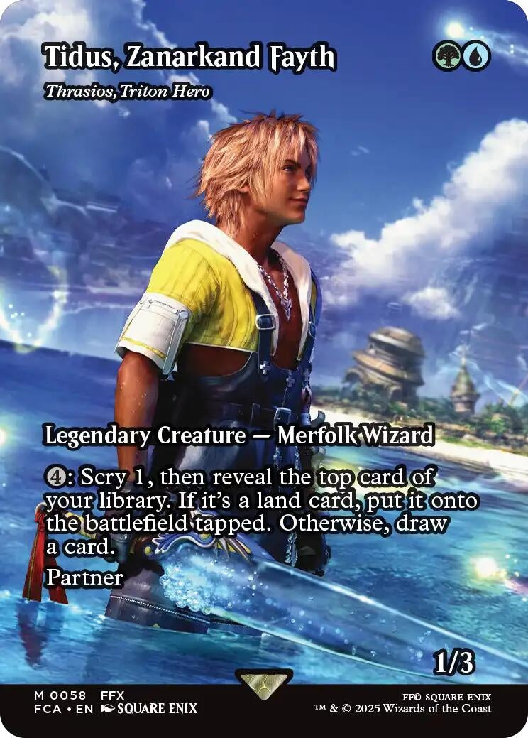 Image for Tidus, Zanarkand Fayth - Thrasios, Triton Hero (Showcase) (58) - Magic: The Gathering
