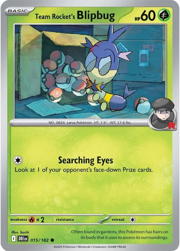 Image for Team Rocket's Blipbug (015/182) - Pokemon