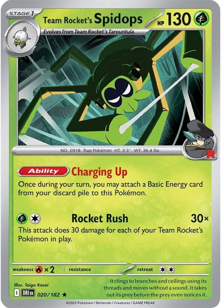 Image for Team Rocket's Spidops (020/182) - Pokemon
