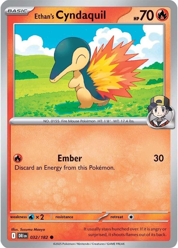Image for Ethan's Cyndaquil (032/182) - Pokemon