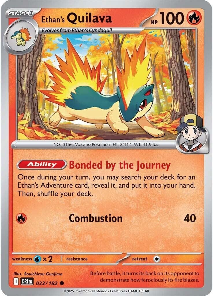 Image for Ethan's Quilava (033/182) - Pokemon