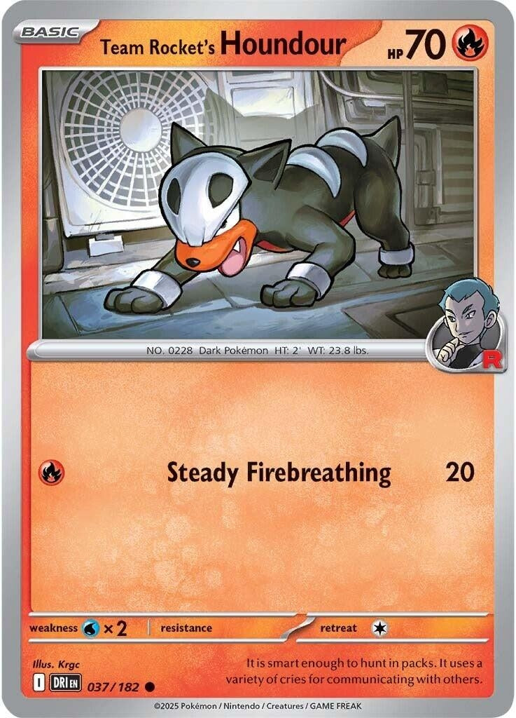 Image for Team Rocket's Houndour (037/182) - Pokemon