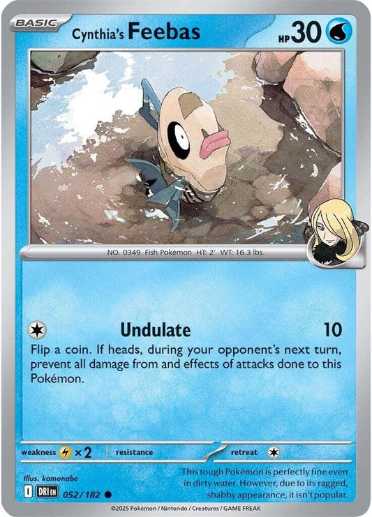 Image for Cynthia's Feebas (052/182) - Pokemon
