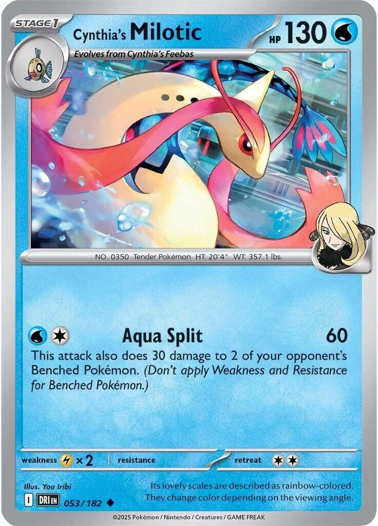 Image for Cynthia's Milotic (053/182) - Pokemon