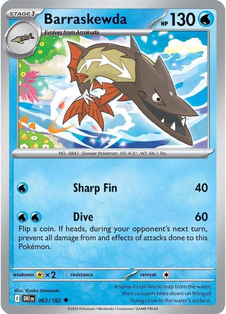 Image for Barraskewda (063/182) - Pokemon