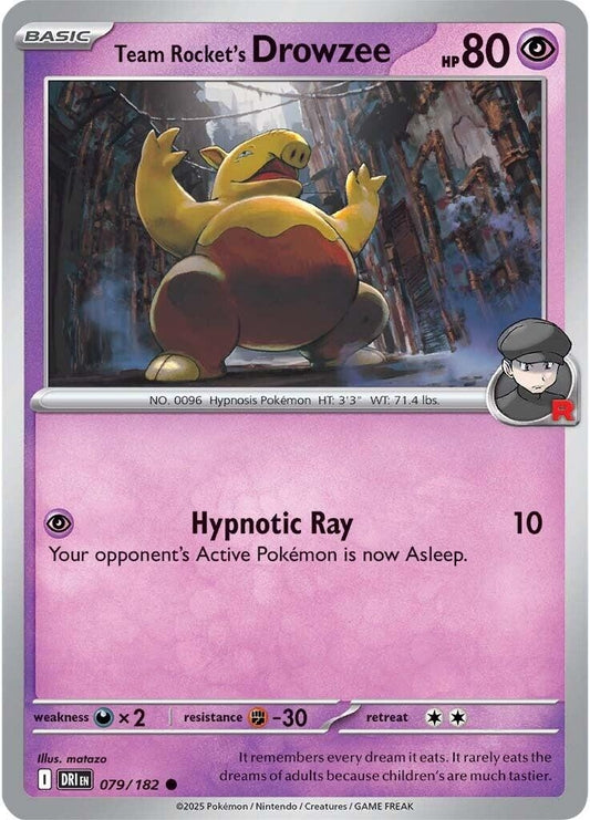 Image for Team Rocket's Drowzee (079/182) - Pokemon