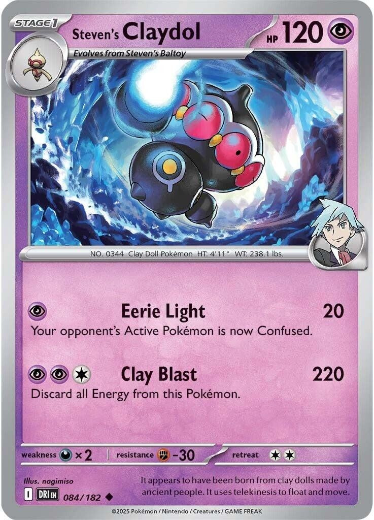 Image for Steven's Claydol (084/182) - Pokemon