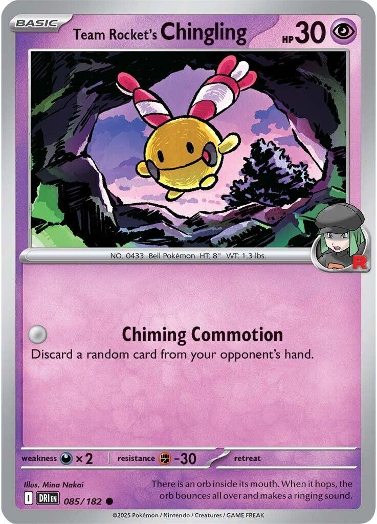 Image for Team Rocket's Chingling (085/182) - Pokemon