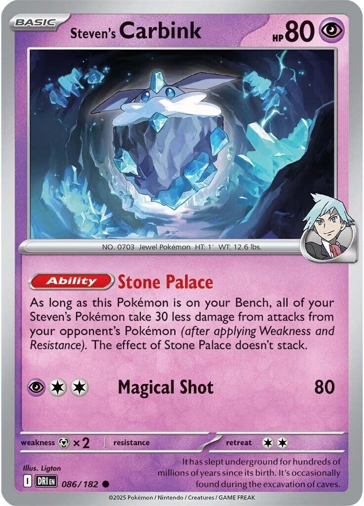 Image for Steven's Carbink (086/182) - Pokemon