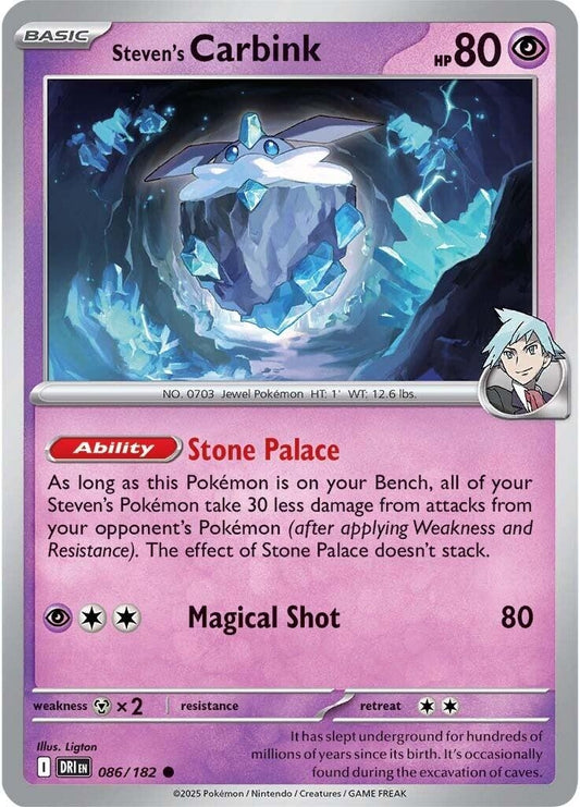 Image for Steven's Carbink (086/182) - Pokemon