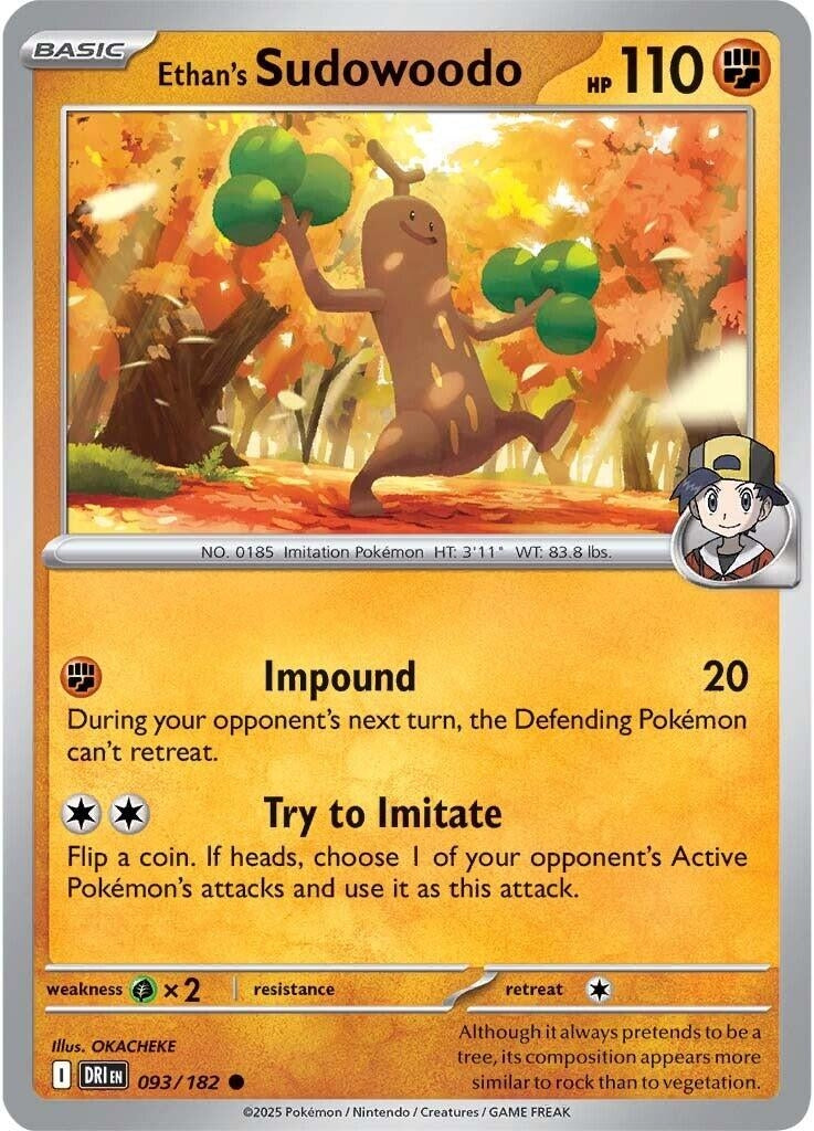 Image for Ethan's Sudowoodo (093/182) - Pokemon