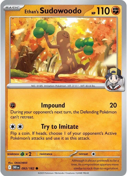 Image for Ethan's Sudowoodo (093/182) - Pokemon