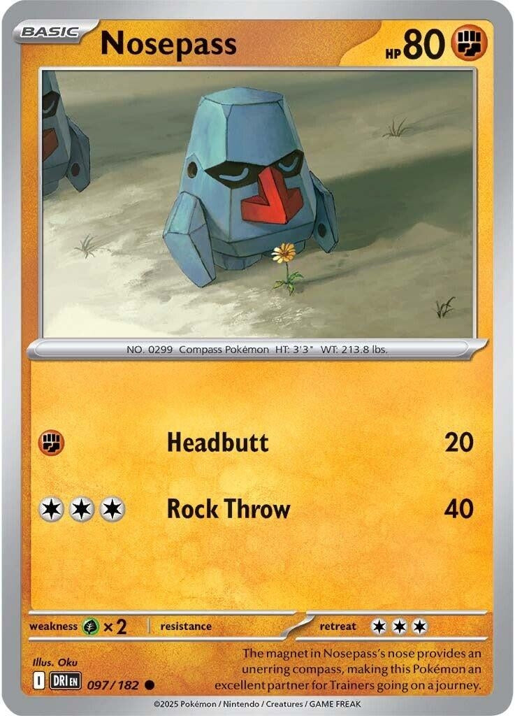Image for Nosepass (097/182) - Pokemon