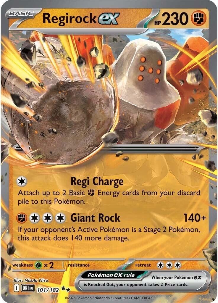 Image for Regirock ex (101/182) - Pokemon