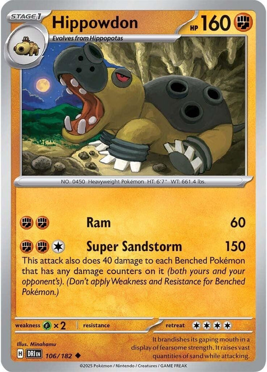 Image for Hippowdon (106/182) - Pokemon